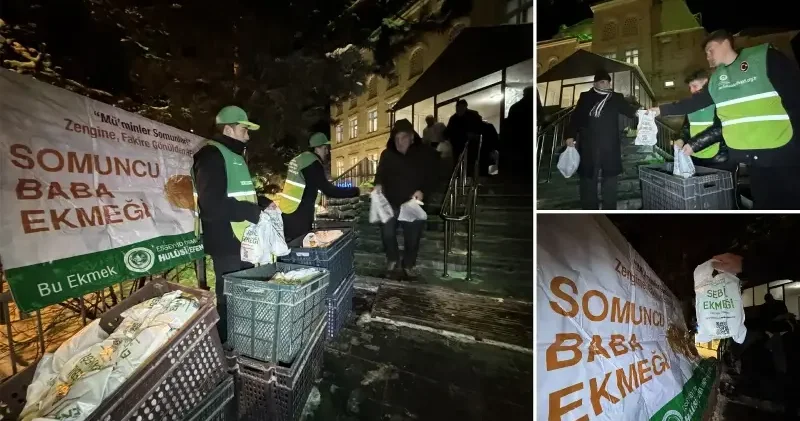 Erzurum da Miraç Gecesi nde Somuncu Baba Sebil Ekmeği ikram edildi Hayat Haberleri