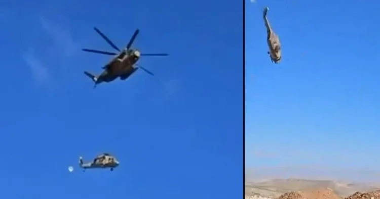 Halat koptu: İsrail helikopteri yere çakıldı