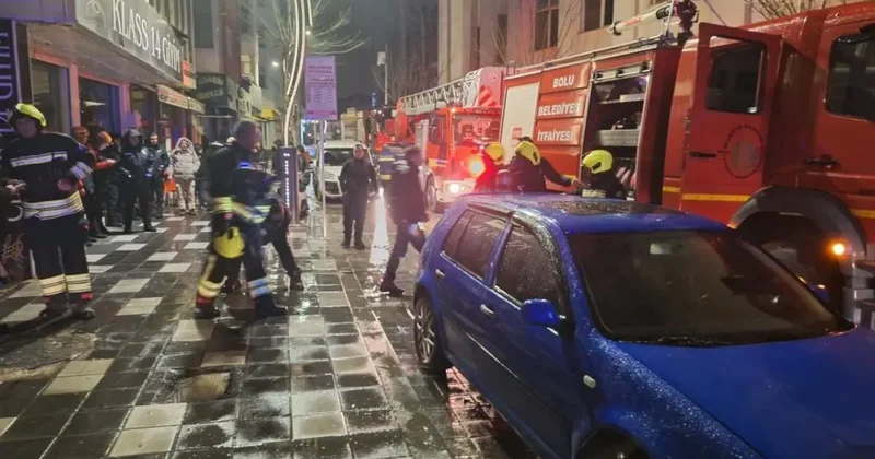 Bolu’da gece saatlerinde korkutan yangın: 2 kişi dumandan etkilendi