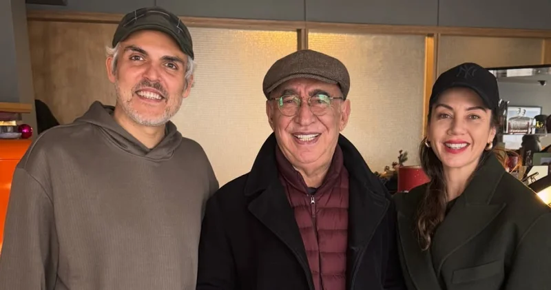 Gökçe Bahadır ve Emir Ersoy, Şener Şen ile buluştu Magazin haberleri