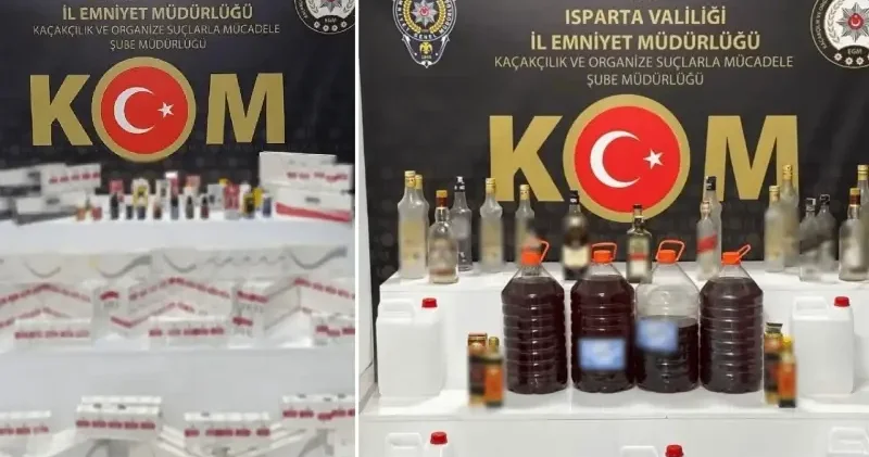 Isparta’da kaçak alkol ve sigara operasyonu: Üç şüpheli hakkında adli işlem başlatıldı Isparta Haberleri
