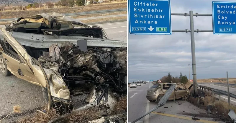 Mucize kurtuluş: Hurdaya dönen araçtan sağ çıktı
