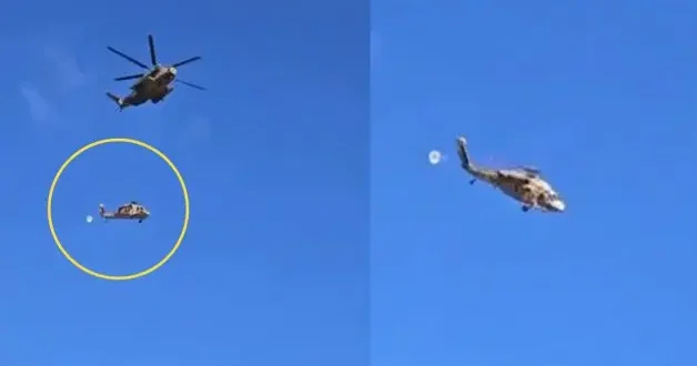 Batı Şeria da İsrail helikopteri düştü