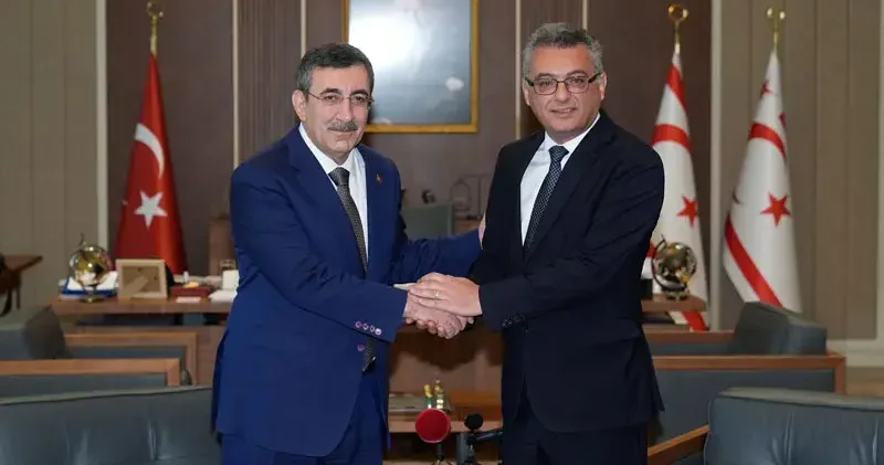 Cumhurbaşkanı Yardımcısı Yılmaz, KKTC Cumhurbaşkanı Erhürman ile görüştü