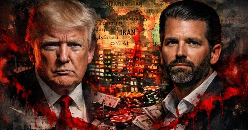 Trump ailesinin kanlı operasyonu! Babası İran ı tehdit etti, oğlu savaş bahsiyle milyonlar götürdü