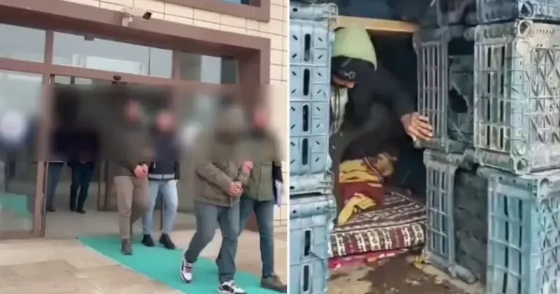 TIR dorsesinde yapılan kontrolde 14 kaçak göçmen yakalandı Düzce Haberleri