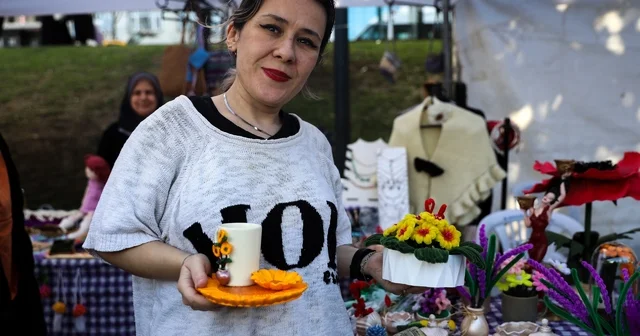 Meydan Kadınların dayanışma pazarı doldu taştı Bursa Haberleri