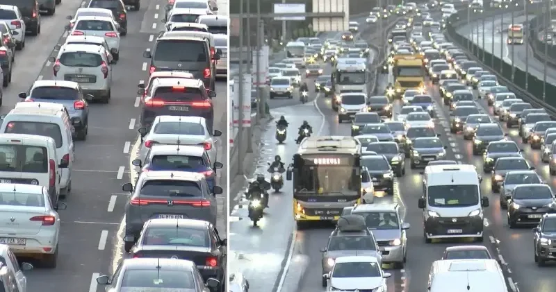 İstanbul da Anadolu Yakası nda trafik yoğunluğu yüzde 80 e ulaştı İstanbul Haberleri