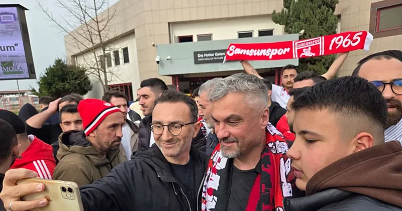 Samsunspor taraftarlarından Thomas Reis e duygusal veda!