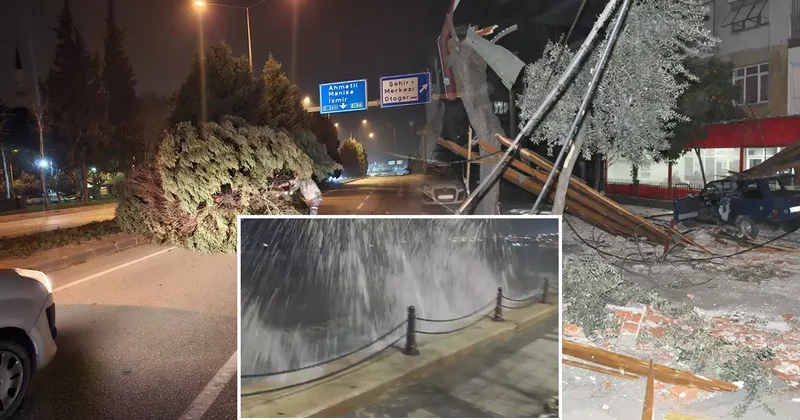 Kabus gibi gece! Çatılar uçtu, ağaçlar devrildi, dalgaların boyu mendirekleri aştı