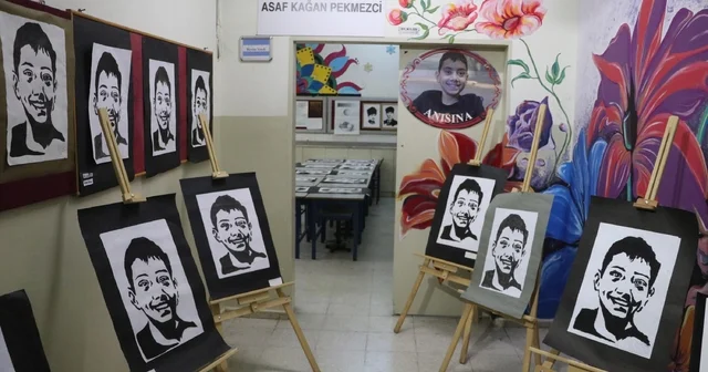 Lösemiden ölen Asaf ın adı, okulundaki sanat atölyesinde yaşayacak Denizli Haberleri