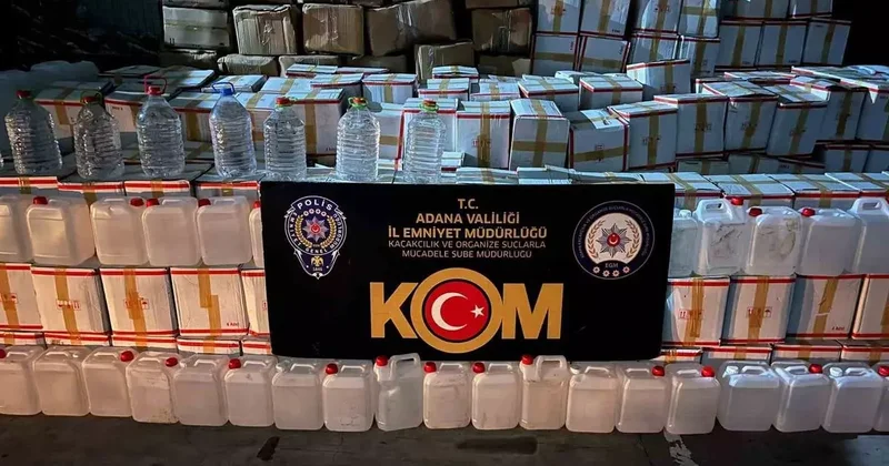 Depo baskınında binlerce litre sahte içki ele geçirildi: Haberim yok