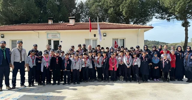 Aydın Diyanet İzcilik Kampı nda 40 öğrenci İzcilik Yemini etti Aydın Haberleri