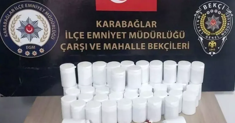Bekçilerin dikkatinden kaçmadı: 2 bin 710 uyuşturucu hap ele geçirildi