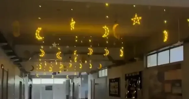 Kocaeli’de Ramazan süsleriyle donatılan okulun görüntüleri kameraya yansıdı VİDEO İZLE