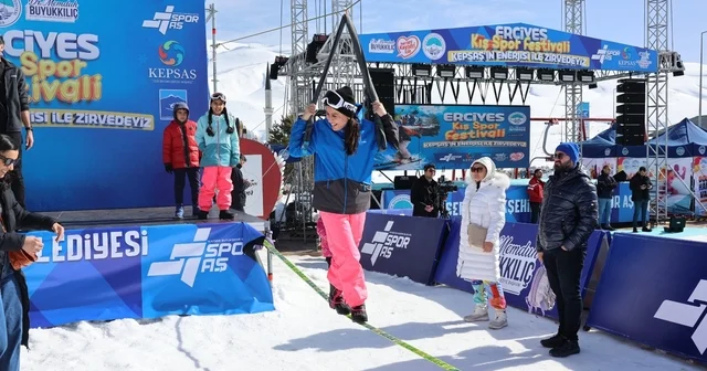 Erciyes Kış Spor Festivali ne binlerce katılım Kayseri Haberleri