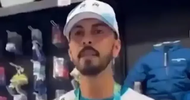 Dükkanı basan İsrailli çeteye aldırış etmedi: Özgür Filistin diye haykırmaya devam etti VİDEO İZLE