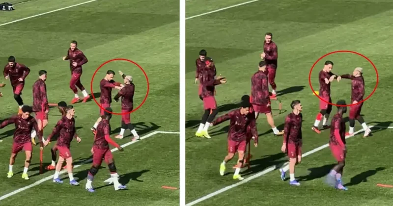 Galatasaray antrenmanında tartışma yaratan görüntüler! Yorum sizin