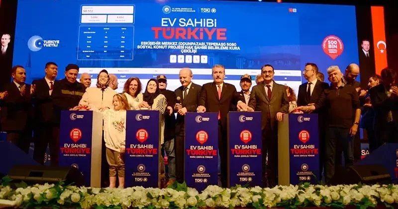 Eskişehir’de yapılacak 6 bin 55 konutun kurası çekildi