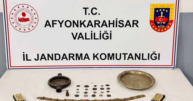 Jandarmadan tarihi eser operasyonu Afyonkarahisar Haberleri