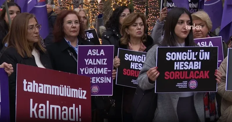 Kadınlar başkentte katledilen Songül için tek ses oldu!