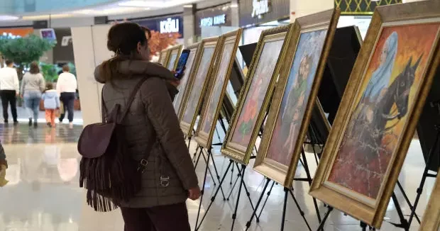 Konya haberleri Konya Büyükşehir Belediyesi Konya daki Gazzeli çocukların resimlerinden sergi açtı 16 Şubat 2026