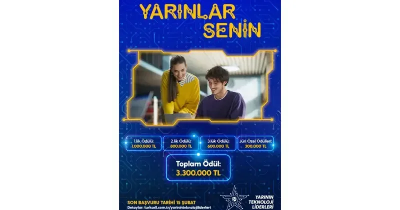 Turkcell in Yarının Teknoloji Liderleri yarışmasına başvurular devam ediyor