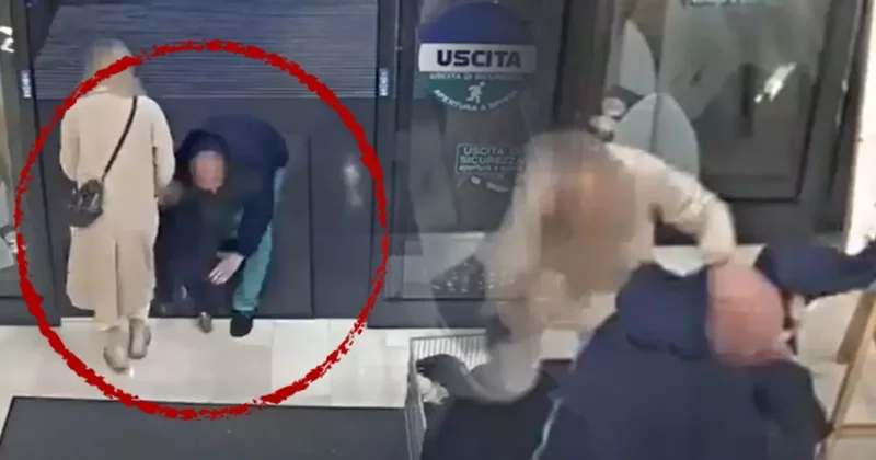 Küçücük çocuğu annesinin elinden kapıp kaçırmaya çalıştı! Süpermarkette ailenin yaşadığı dehşet kamerada