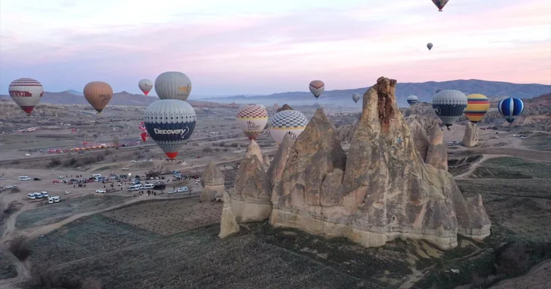 Kapadokya da balon turlarına 754 bin 98 kişi katıldı