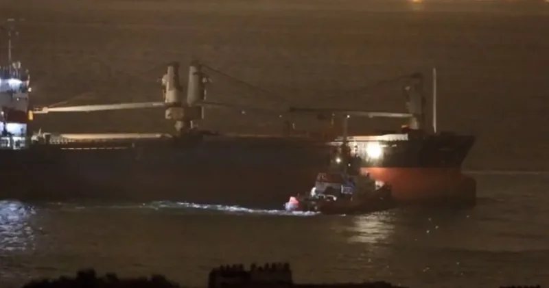 Boğaz da bitmeyen tehlike! Kurtarıldı denilen gemi bu kez sürüklendi