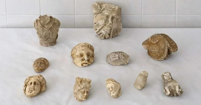 Roma dönemine ait heykel parçalarıyla yakalanan 5 şüpheli gözaltına alındı Denizli Haberleri