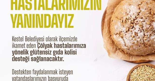 Kestel Belediyesi nden Çölyak hastalarına glütensiz gıda desteği Bursa Haberleri