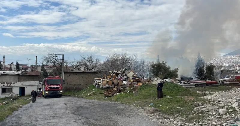Kahramanmaraş ta iş yeri yangını