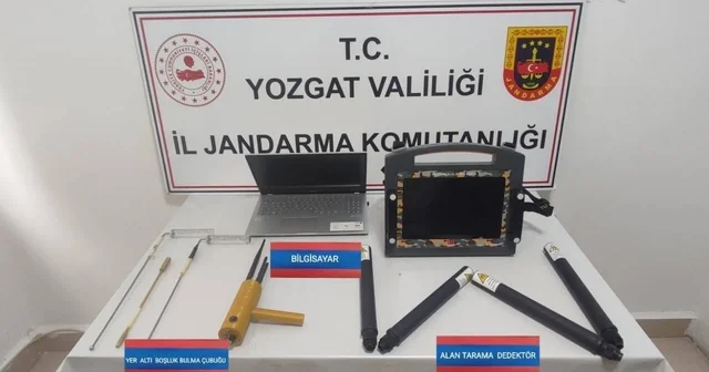 Kaçak kazı yapmak istediler, suçüstü yakalandılar Yozgat Haberleri