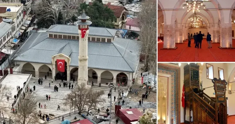 Kahramanmaraş’ın simgesi Ulu Camii’nde 1135 gün sonra ilk namaz Kahramanmaraş Haberleri