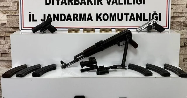Diyarbakır da silah kaçakçılığı operasyonu Diyarbakır Haberleri