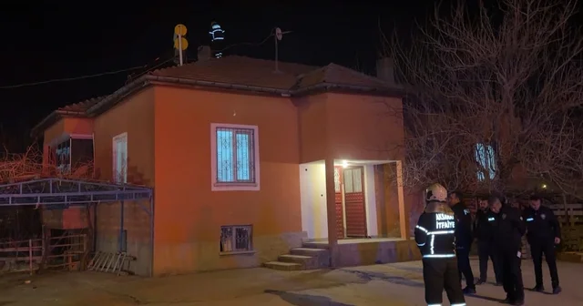 Aksaray da müstakil evde baca yangını paniğe neden oldu Aksaray Haberleri