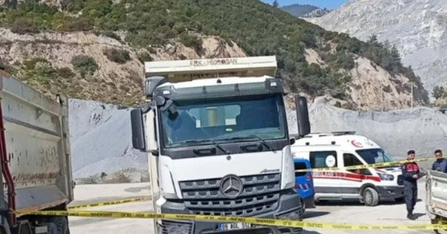 Maden ocağı şantiyesinde TIR ın çarptığı personel öldü Aydın Haberleri