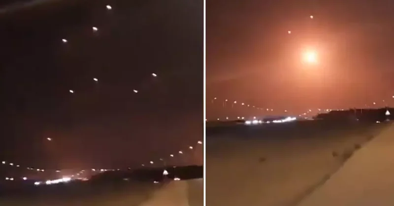 İran füzeleri İsrail in üzerine yağmur gibi yağdı