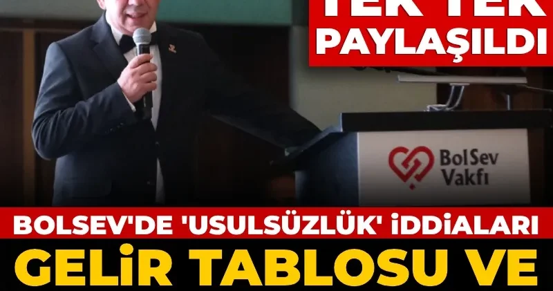BOLSEV den usulsüzlük iddialarına gelir tablosu ve bilançolu yanıt