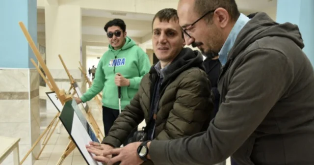 Görme engelliler de resimleri dokunarak hissedecek Aksaray Haberleri