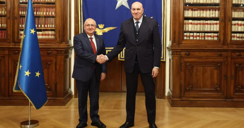 Bakan Güler, İtalya Savunma Bakanı Crosetto ile bir araya geldi