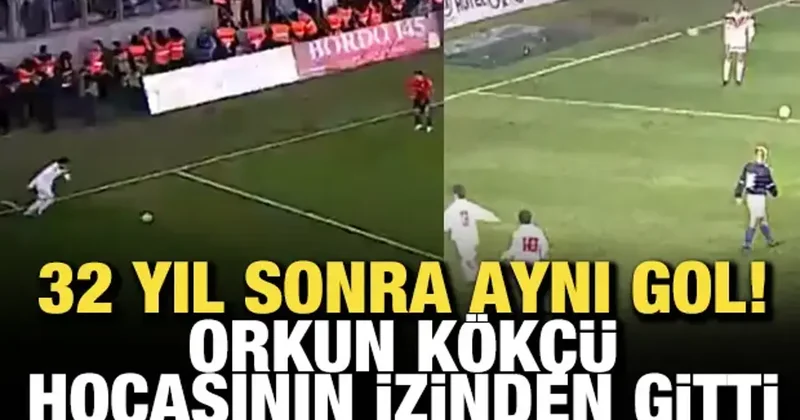 32 yıl sonra aynı gol! Orkun Kökçü, Sergen Yalçın’ın izinden gitti