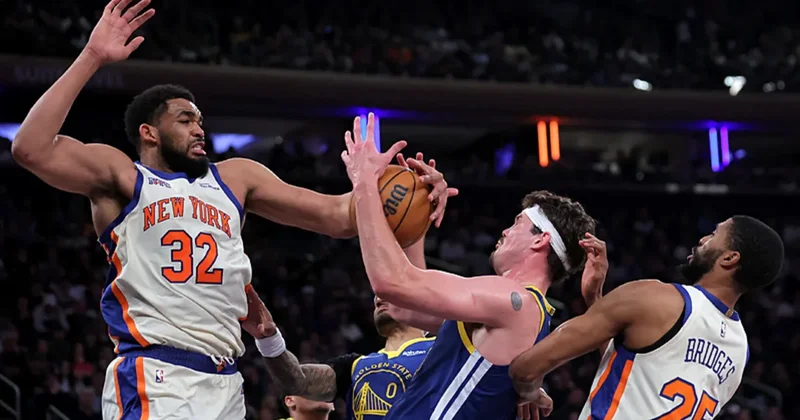 NBA de Knicks, Warriors ı 21 sayı geriden gelerek mağlup etti