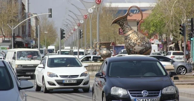 Erzincan da araç sayısı 84 bin 140 oldu Erzincan Haberleri