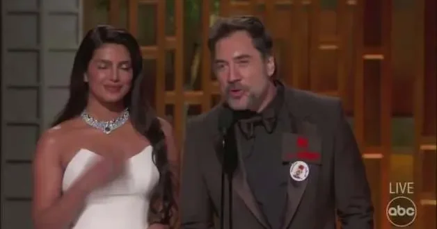 Dünyaca ünlü oyuncu Oscar törenine damga vurdu! Sahnedeki Filistin sözleri alkış tufanı kopardı...