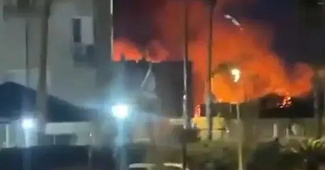 Nahariya ya isabet eden Hizbullah füzelerinin oluşturduğu tahribat kamerada VİDEO İZLE