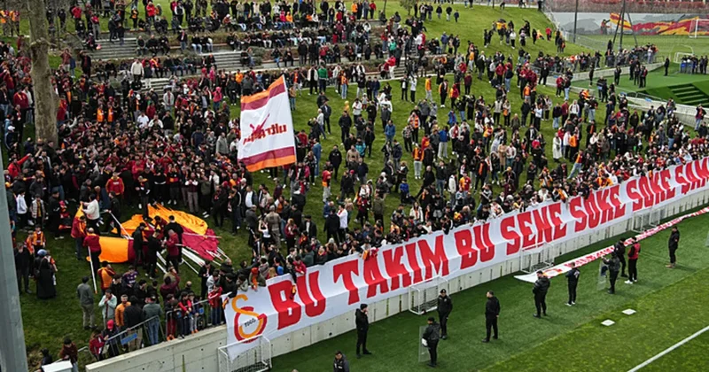 Lider Galatasaray da coşkulu antrenman!