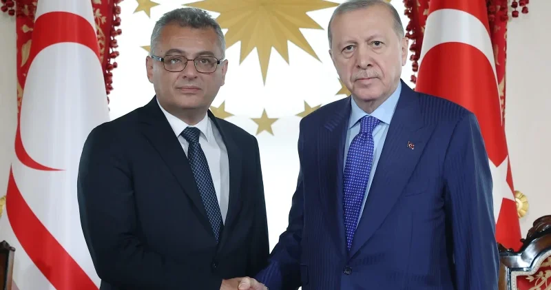 Cumhurbaşkanı Erdoğan KKTC Cumhurbaşkanı Erhürman ile görüştü: KKTC yi savunmak için her adımı atarız Gündem Haberleri