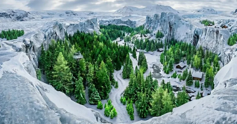 Donmuş ülkenin gizli ormanı: Buzların arasındaki yeşil dünya görenleri şaşırtıyor Sözcü Gazetesi